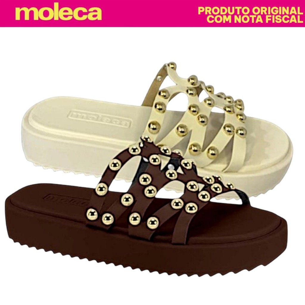 Papete Moleca Flatform Slide Feminina Estilosa Confortável