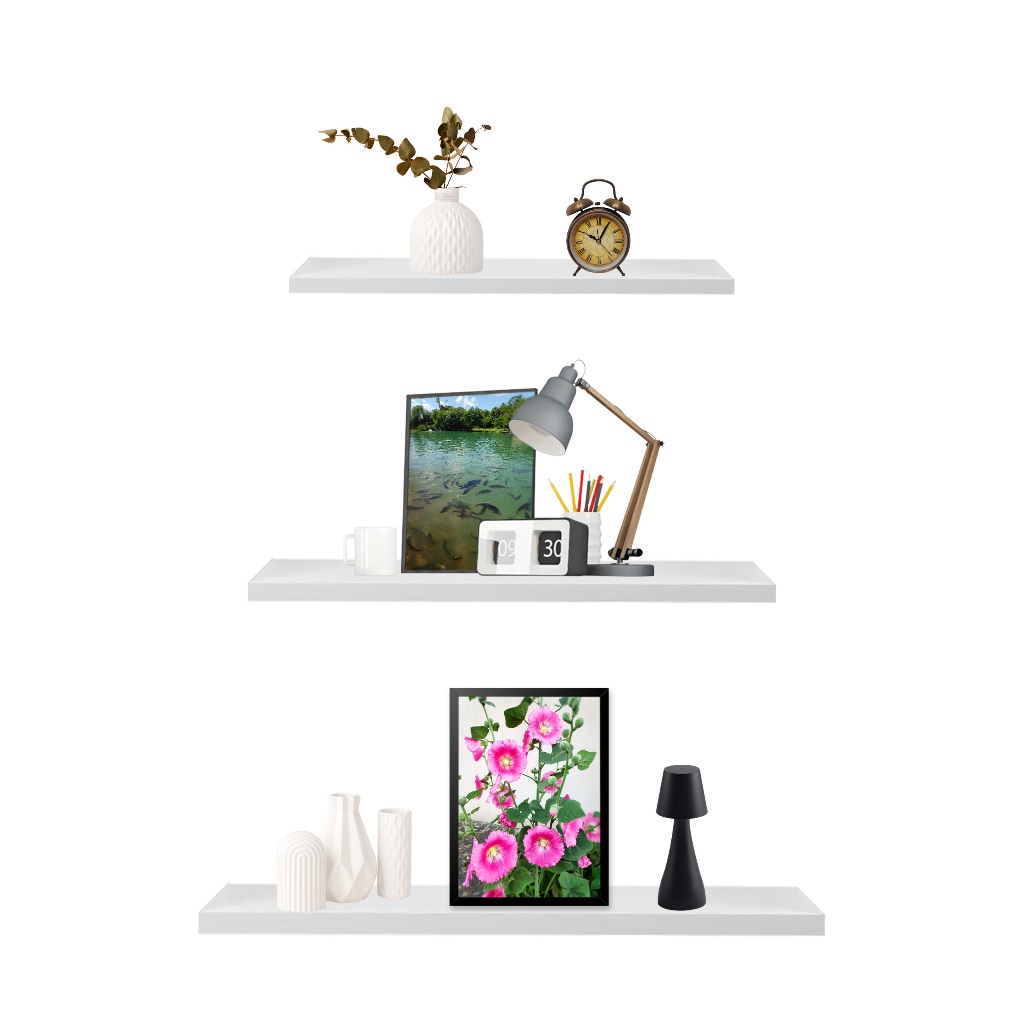 Prateleiras Retas Kit até 4 unidades 40X15 cm   P/ Decoração , Parede , Cozinha, Sala e Quarto TOP em Oferta na Shopee