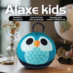 Alaxe Caixa de Som Alta Qualidade Echo Dot 5 Geração Alto Falante Coruja Dragão