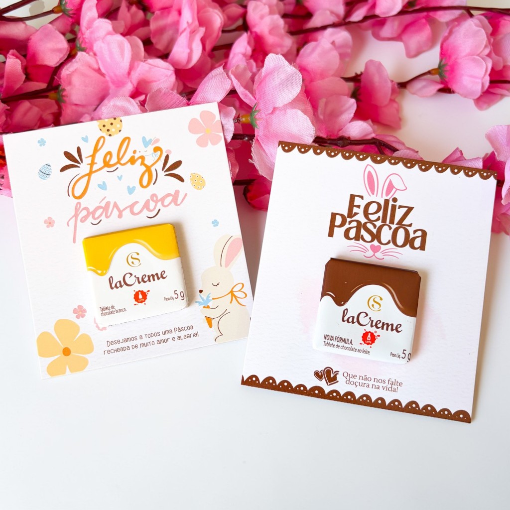 Cartão para Chocolate Páscoa | Mimo de Páscoa para Clientes | Embalagem Presente Criativa 25/50/100 unidades