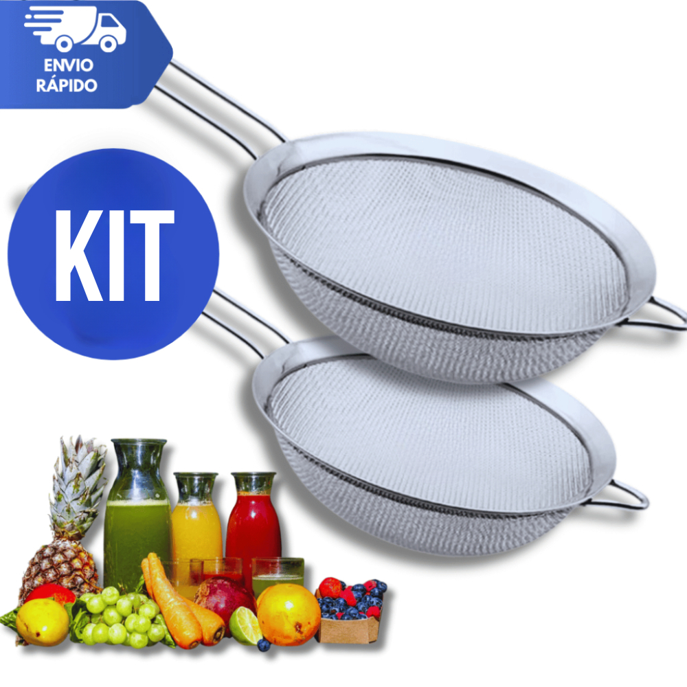 Peneiras Coador Manual Em Aço Inox Para Cozinha 14cm 20cm Variáveis Utilidades Premium Inox