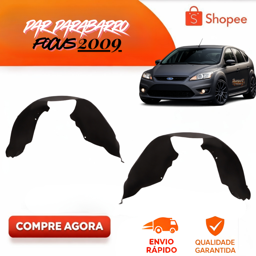 Par de ParaBarros do Ford Focus 2009 2010 2011 2012 2013