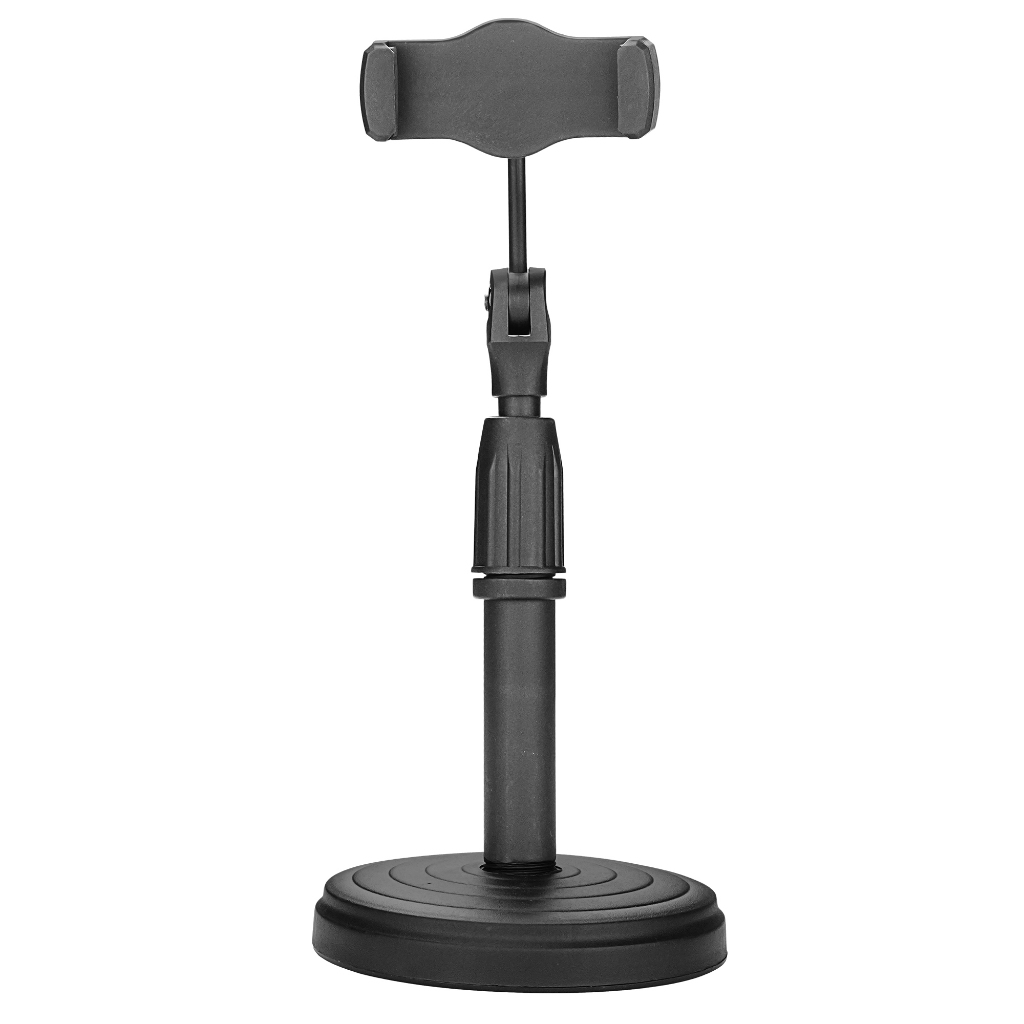 Suporte De Mesa Para Celular E Microfone Com Regulagem De Altura Para Live Podcast Estúdio