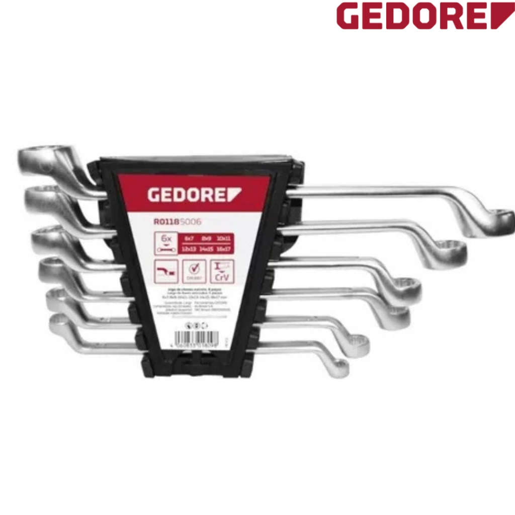 JOGO DE CHAVE ESTRELA 6-17 6 PCS R01185006 GEDORE