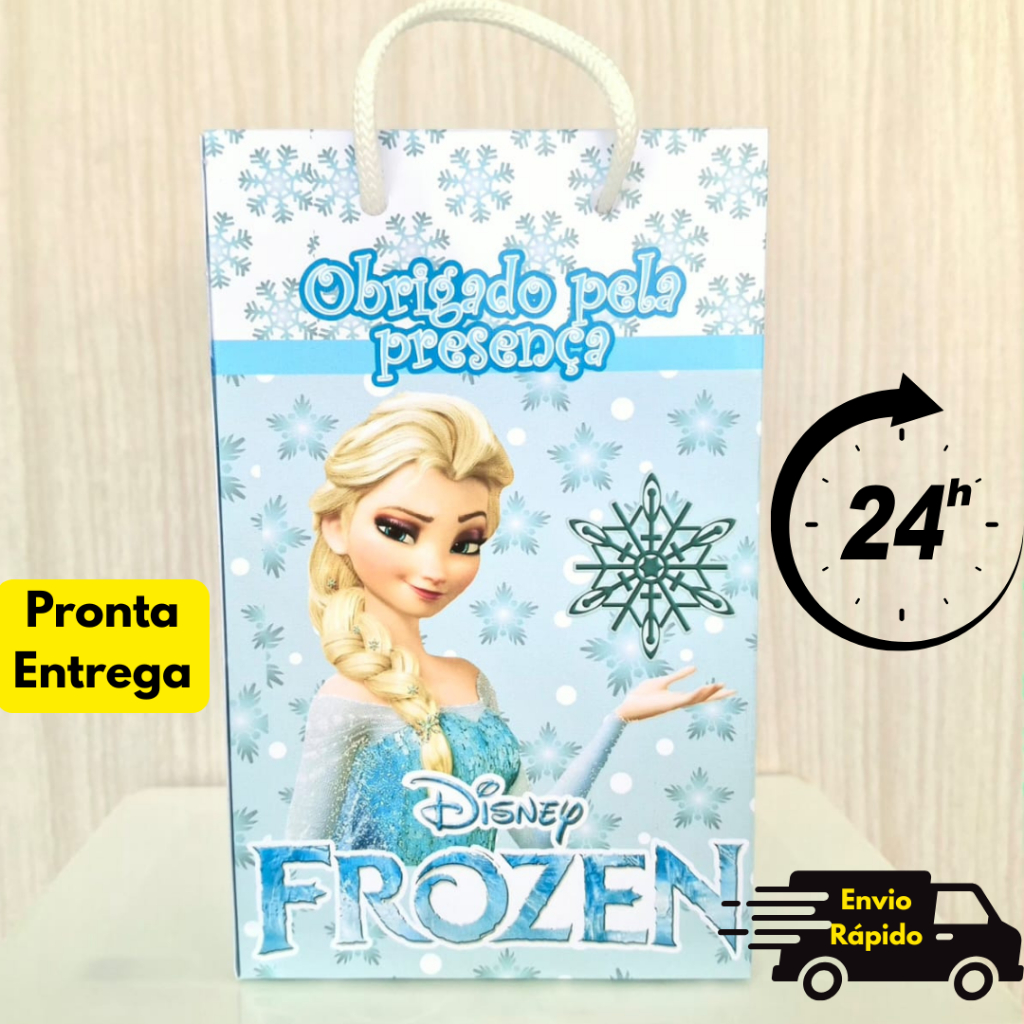 Kit  Sacolinhas P Surpresa Personalizada Frozen Lembrancinha  PEGUE E MONTE pronta entrega