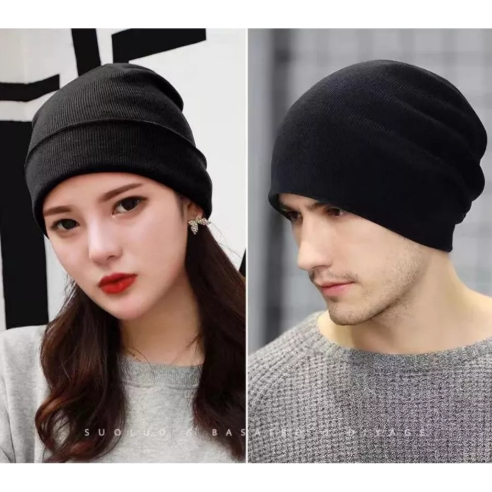 Kit 2 Touca Preta Básica Lisa Lã Gorro Com Forro Toca Unissex Masculina Feminina Frio Quentinha Adulto em Oferta na Shopee