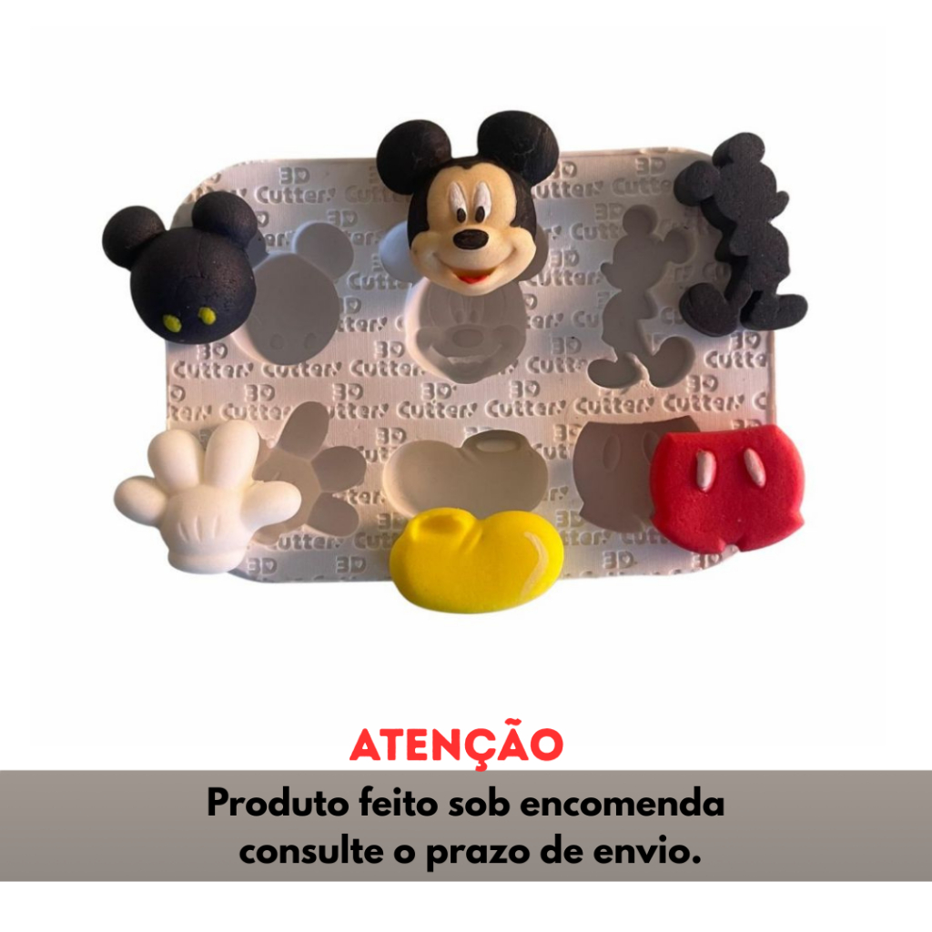 Molde de Silicone para apliques de Artesanato - Camundongo Mágico