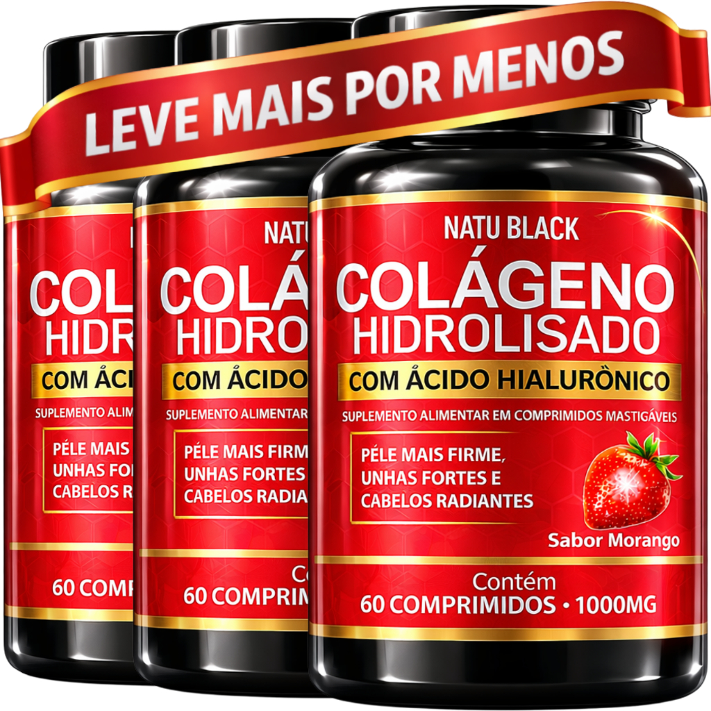 Colageno Hidrolisado com Ácido Hialurônico  PELE UNHAS E CABELO  - ENVIO RÁPIDO E SEGURO