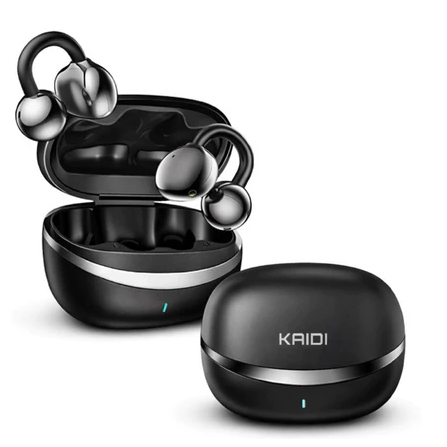 Fone De Ouvido Sem Fio Ows, Condução de Ar Kaidi KD-741 Preto