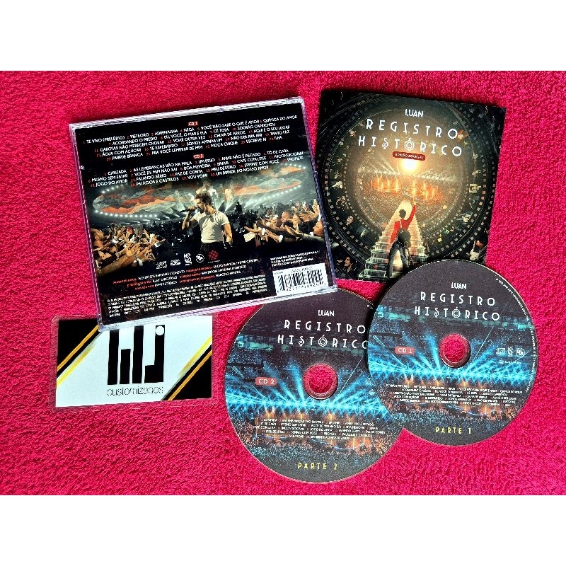 LUAN SANTANA / REGISTRO HISTÓRICO AO VIVO (CD EDIÇÃO ESPECIAL) 2 DISCOS (PARTE 01 E PARTE 02) CD FAN MADE!
