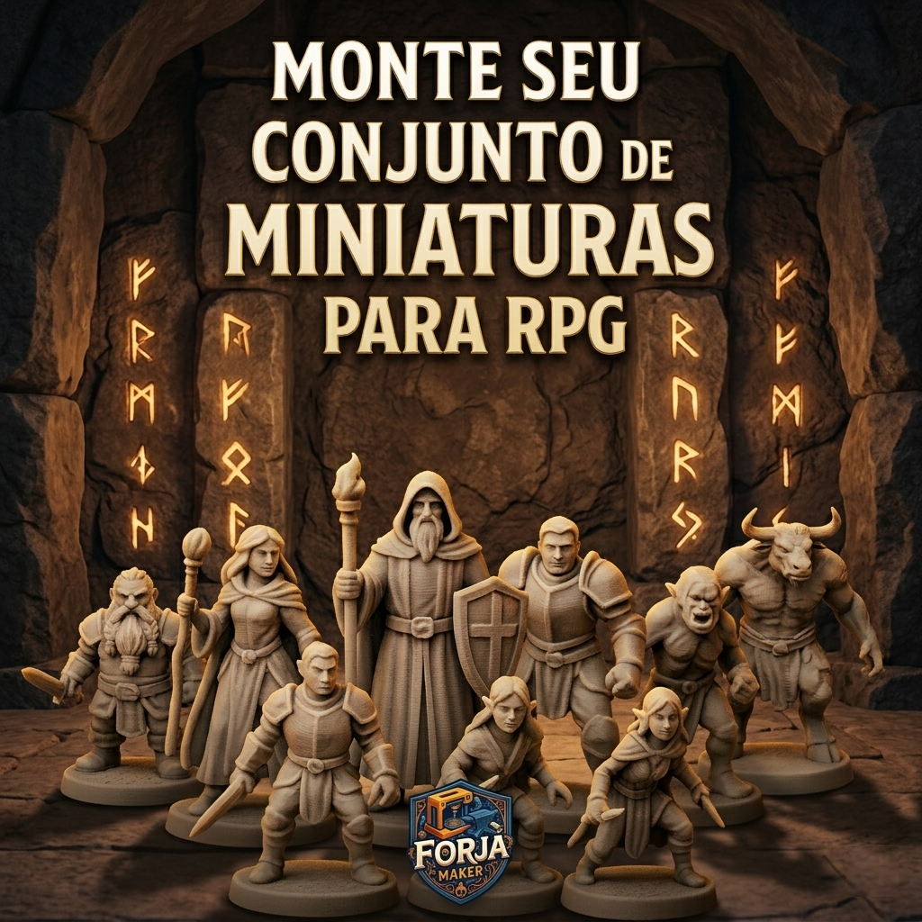 Miniaturas Personalizadas para RPG – Alta Definição - Grande Variedade de Modelos
