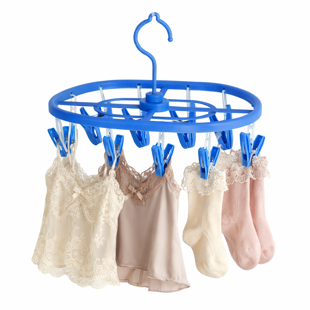 Varal Calcinha Meia Cueca Peça Íntima Lingerie Roupa Bebê com 10 Prendedores Reforçado
