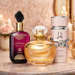 Kit de 1 Ate 3 Perfumes Femininos Floral Poder e Sedução  Fragrância Premium Alta Fixação e Projeção em Oferta na Shopee