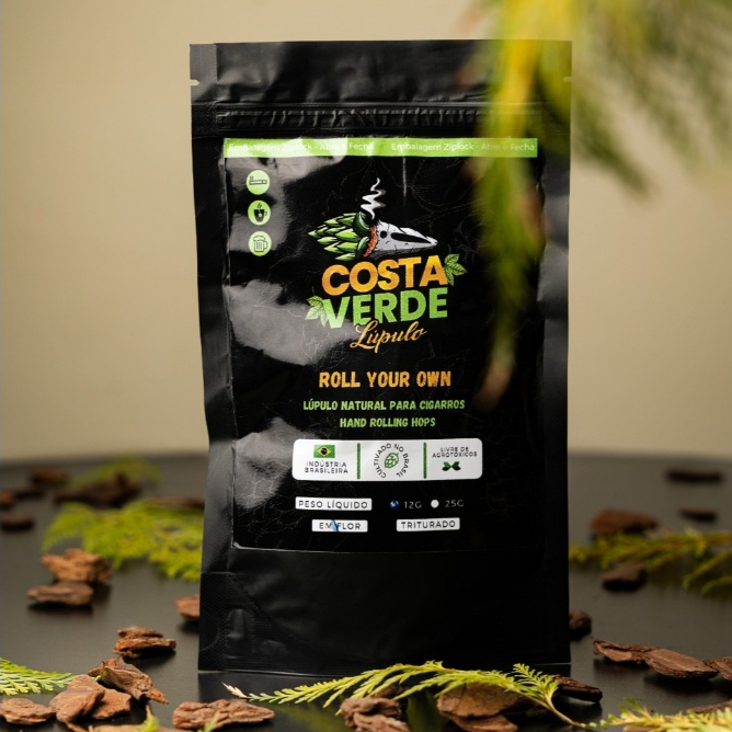 Lúpulo  triturado Costa Verde Lúpulo. Blends,  cerveja e chá. (100 % NATURAL)