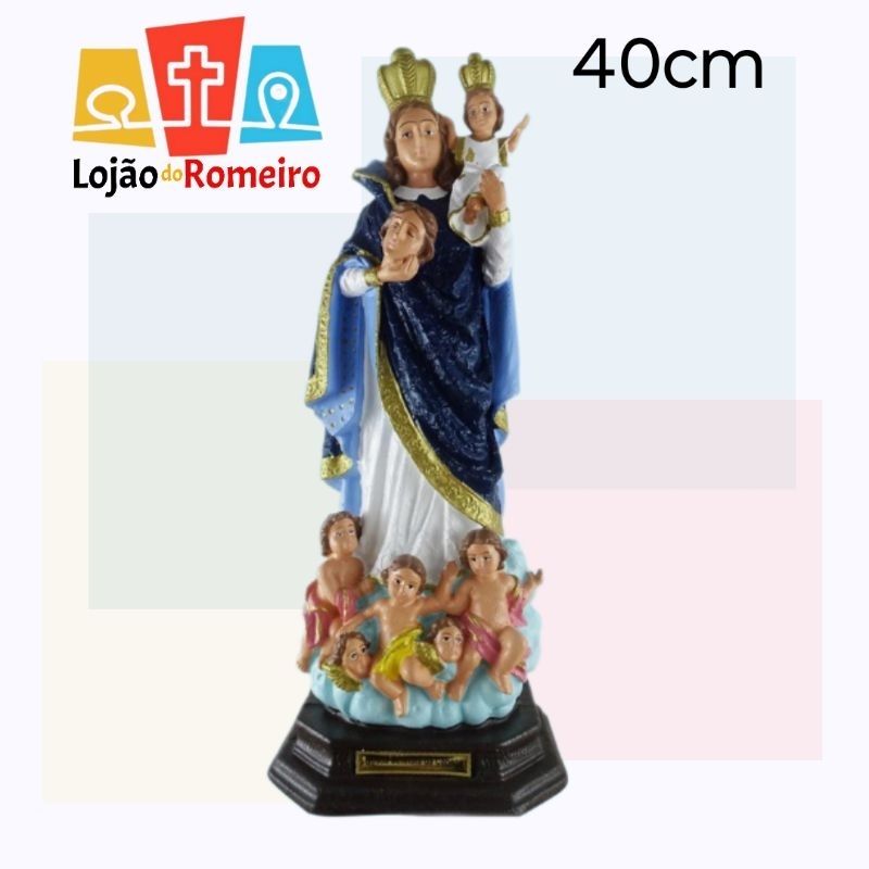 Nossa Senhora das Cabeças inquebrável 40cm e 20cm. PODE MOLHAR em Oferta na Shopee