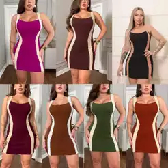 Macaquinho Short Saia Bicolor Com Bojo Feminino Moda Blogueira