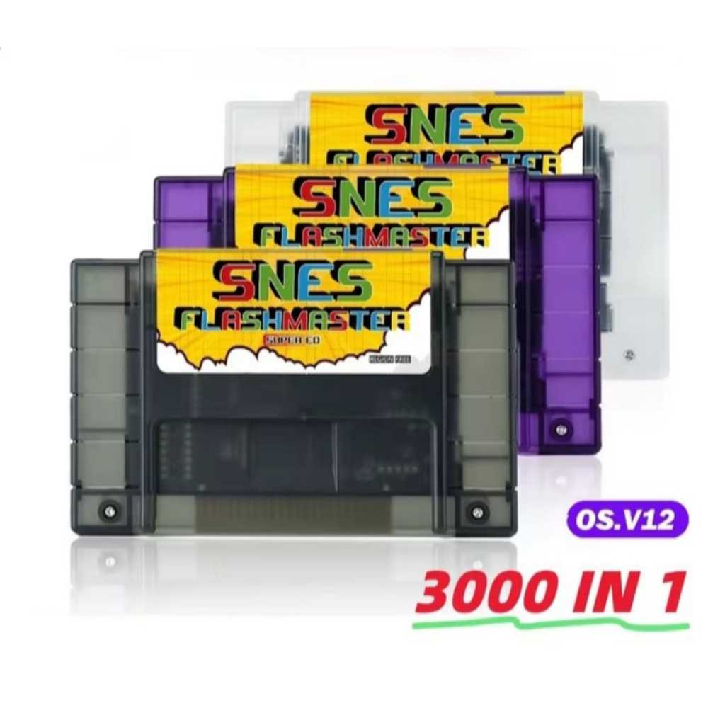 Cartucho Everdrive Multi Jogos 3000 em 1 Super Nintendo SNES