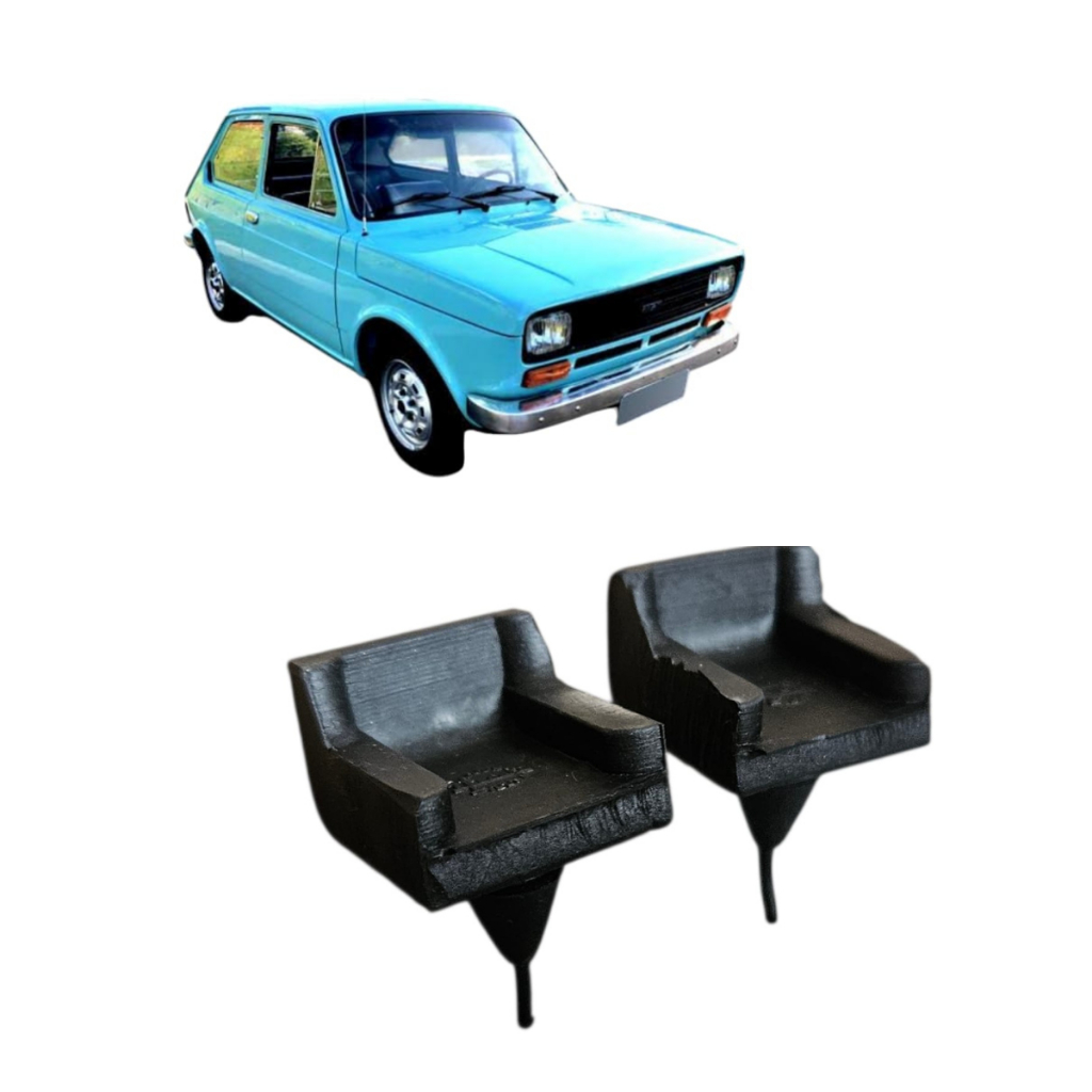 Kit 02 Batente Do Capô/tampa Mala Fiat 147 Calco Capo 600562