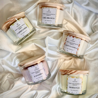 Velas Aromáticas Kit 2 ou 1 Artesanal Perfumada Decorativa Presente Lembrancinha Aromas Vegetal 150g em Oferta na Shopee