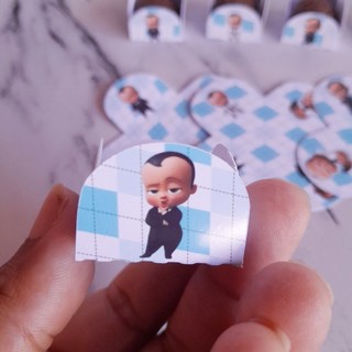 Forminha de doce O poderoso chefinho moreno personalizada no tema /lembrancinha de festa/ aniversario