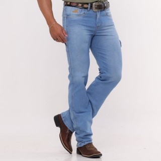 Calça MASCULINA CARPINTEIRA Country Rodeio Jeans Grosso Premium Elastano Com Lycra em Oferta na Shopee