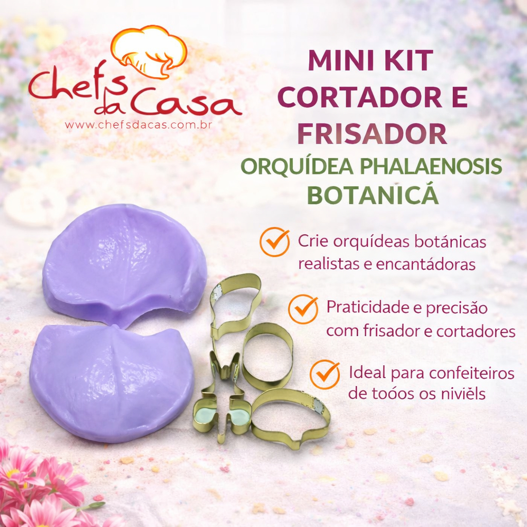 MINI KIT CORTADOR E FRISADOR ORQUIDEA PHALAENOPSIS BOTANICA