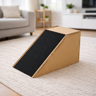 Arranhador Toca Gato Casa Pet Mdf Interativo e Seguro Carpete Antiestresse em Oferta na Shopee