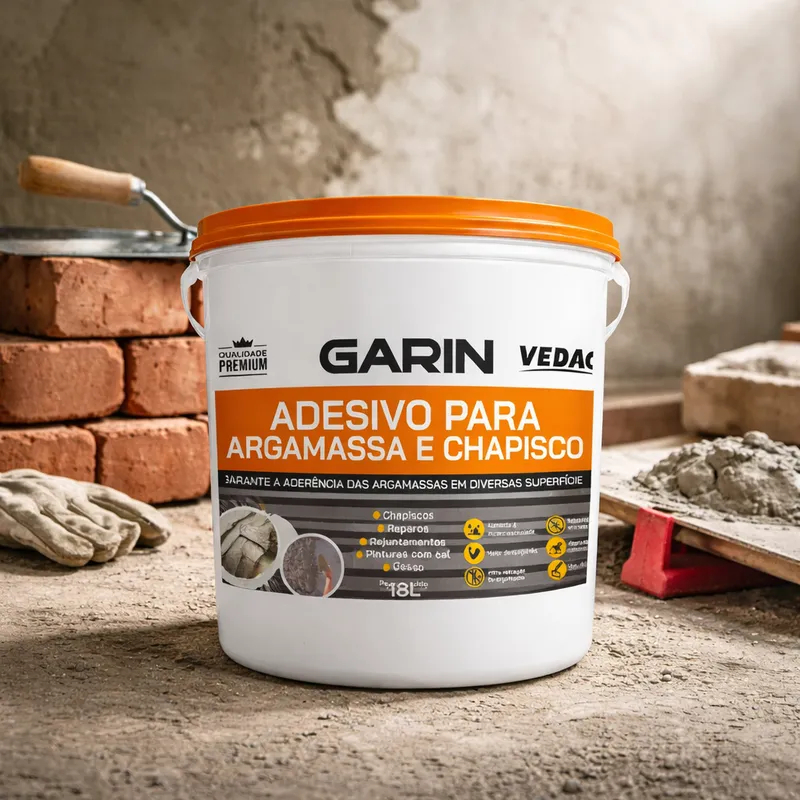 Aditivo Garin Adesivo Para Rebocos Argamassa e Chapisco 18L Branca em Oferta na Shopee