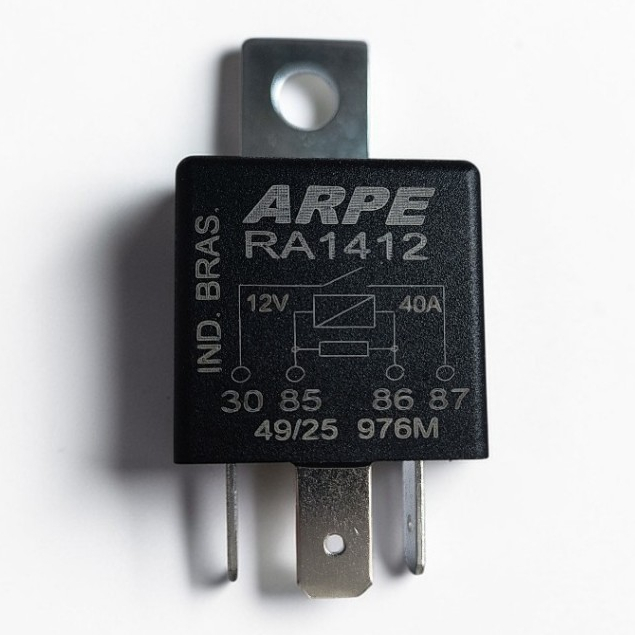 Rele Auxiliar 12V 40A 4 Terminais - ARPE RA1412S em Oferta na Shopee