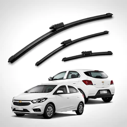 Kit Palheta Limpador Parabrisa Silicone Onix Prisma 2012 2013 2014 2015 2016 2017 2018