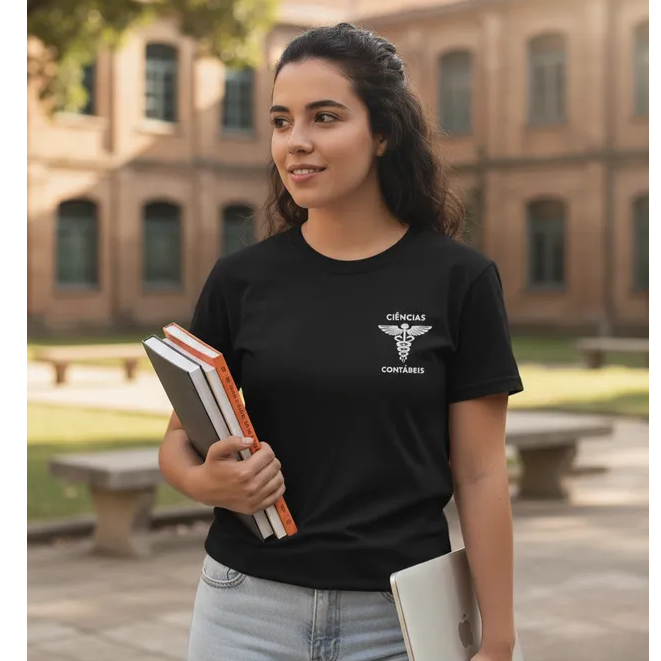 Camiseta Ciências Contábeis Camisa Curso Faculdade Aula Contabilidade Blusa Unissex
