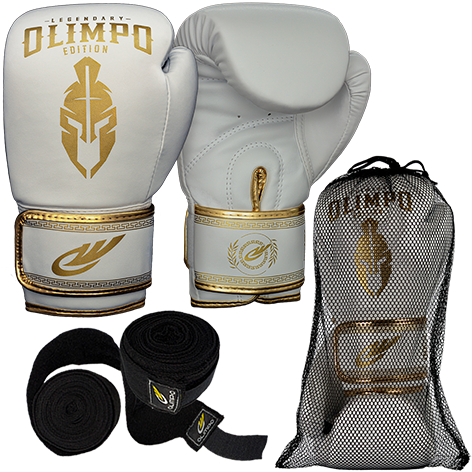 Kit Luva Boxe Muay Thai + Bandagem 5 metros - Olimpo Legendary Edition