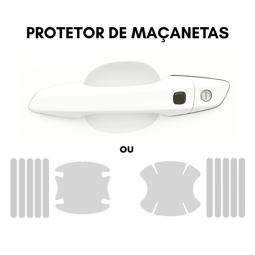 Películas Protetoras de Maçaneta para Porta de Carro - Universal