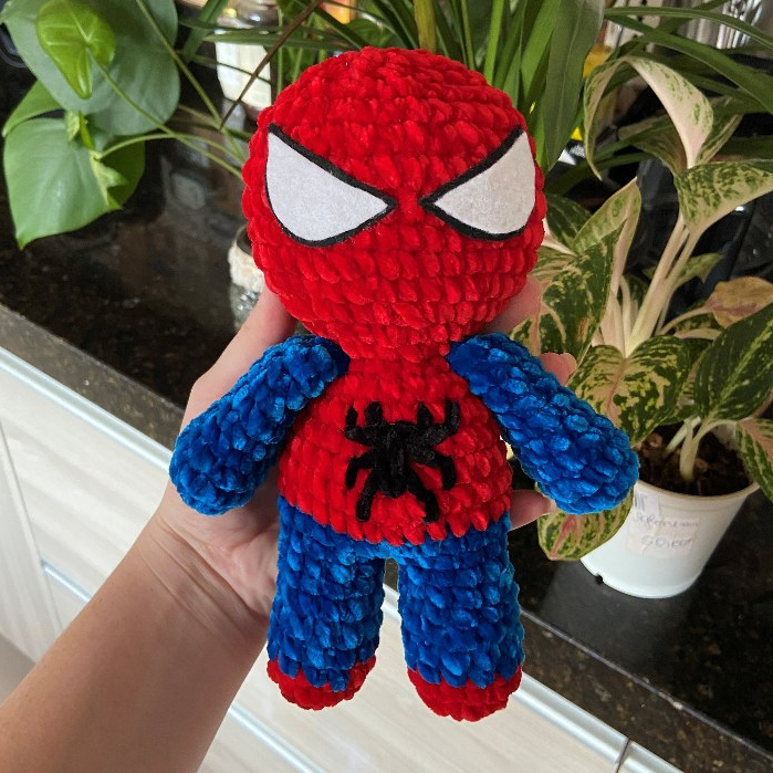 Amigurumi Homem Aranha pelúcia Miles Morales Personalizado • Presente Criativo • Crochê ESCOLHA O MODELO NO CHAT