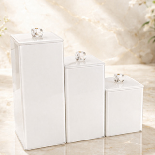 Porta Escova Vidro / Porta Algodão / Porta Cotonete - 1 Peça em Oferta na Shopee