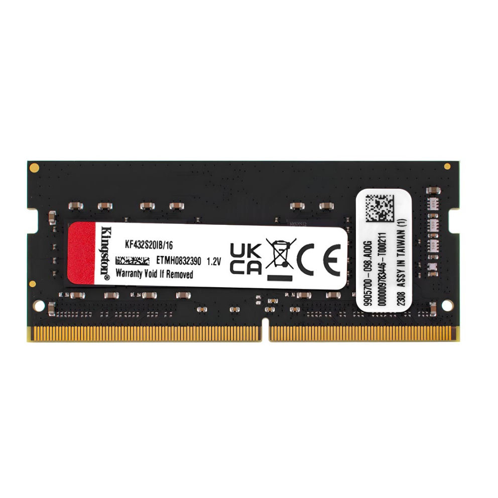 Memória RAM para Notebook Kingston Fury Impact DDR4 16GB 3200MHz - Preto (KF432S20IB/16)