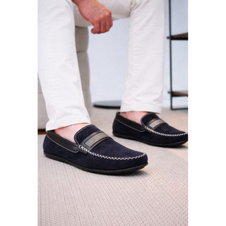 Mocassim Sapato Casual Masculino Camurça Gorgorão Preto Dockside Conforto Envio Rápido