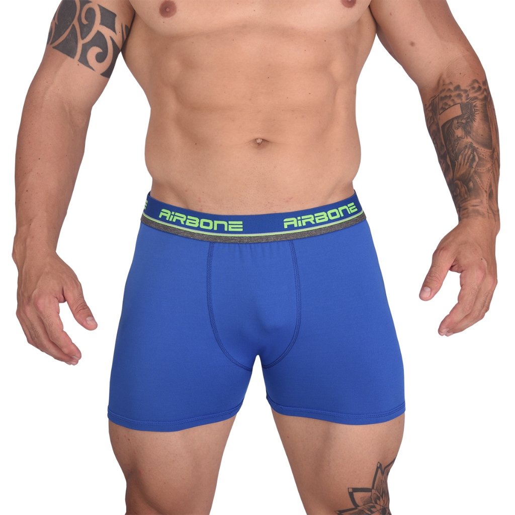 Kit com 10 cuecas Airbone Boxer com Forro De Algodão