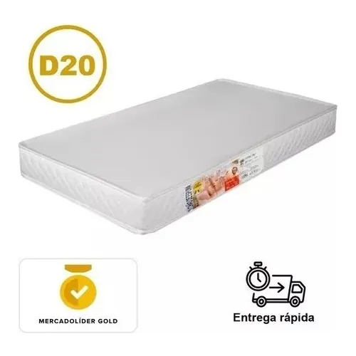 Colchão Infantil Mini Cama 150x70 Antiácaro Antialérgico Antifungos Confortável — imagem 2 de 2