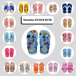 Chinelo Havaianas Original Baby Bebe Disney c/ elástico em Oferta na Shopee