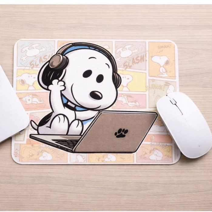 Mouse Pad Snoopy Emborrachado varias estampas 21x15