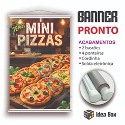 Banner MINI PIZZAS Super Promoção (cod 321)