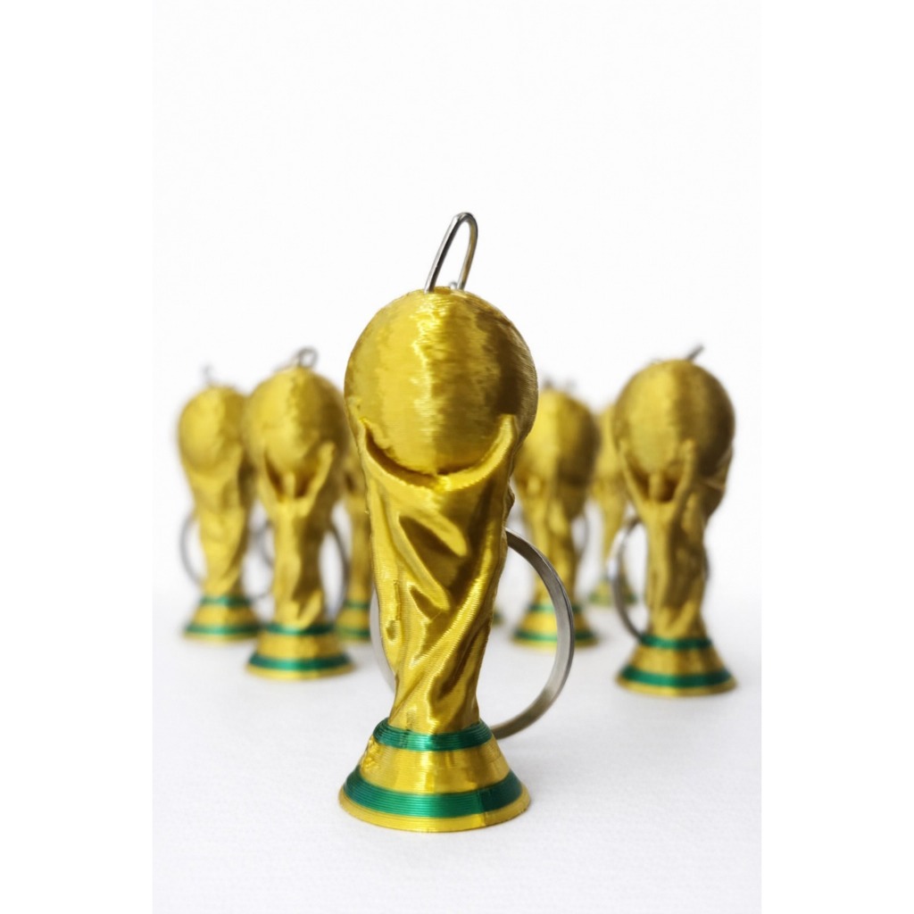 Detalhes do Kit 10 a 100 Chaveiros Trofeu Copa do Mundo 2026 Lembrancinha Brinde Revenda Atacado Futebol