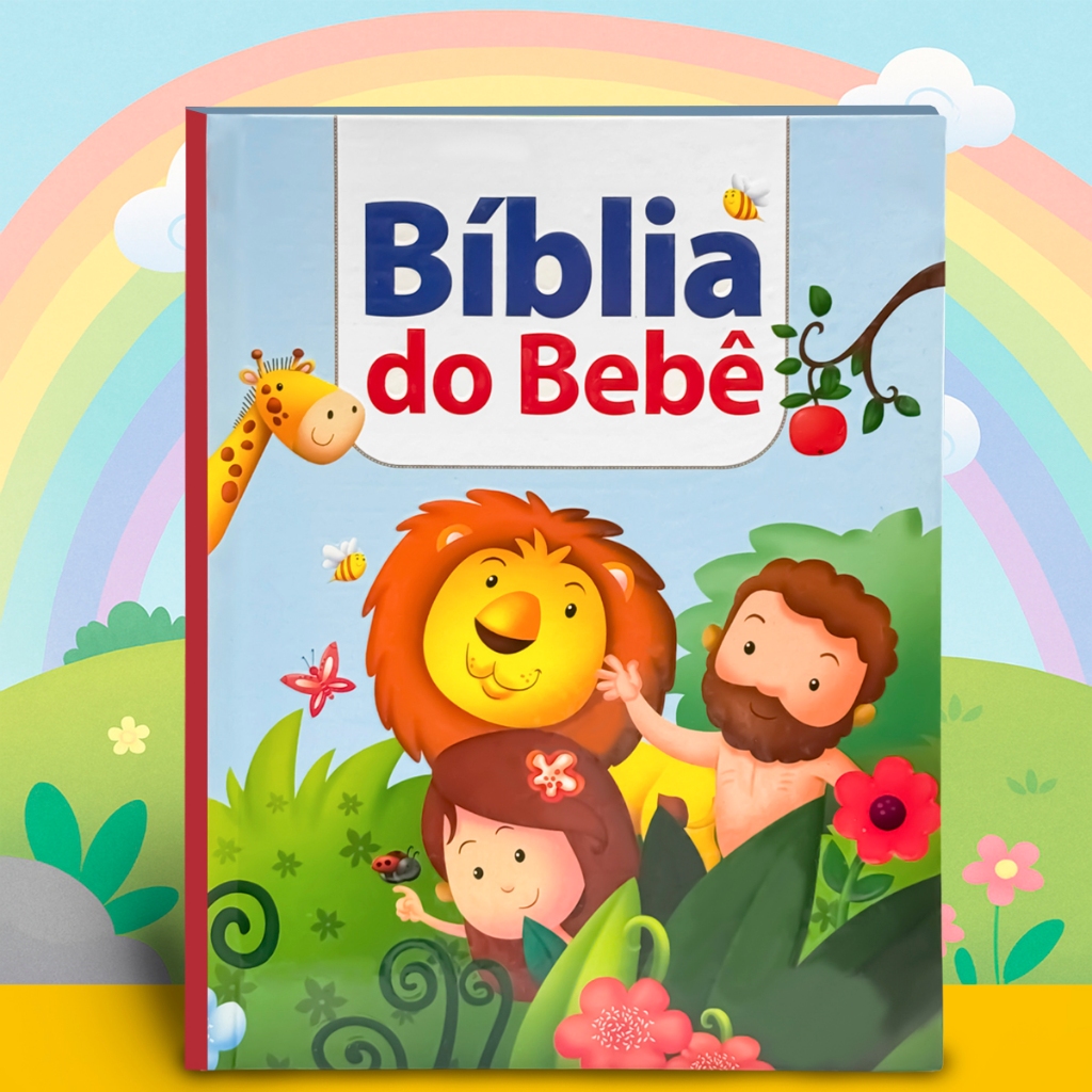 Bíblia Do Bebê Livro Infantil Bíblia Da Criança Menino Menina Capa Dura Premium