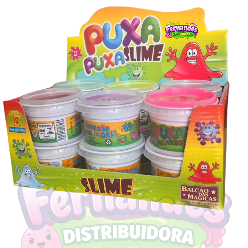 Slime Puxa Puxa 12/24/36 Unidades Brinquedo Infantil lembrancinha leleca atacado NÃO GRUDA