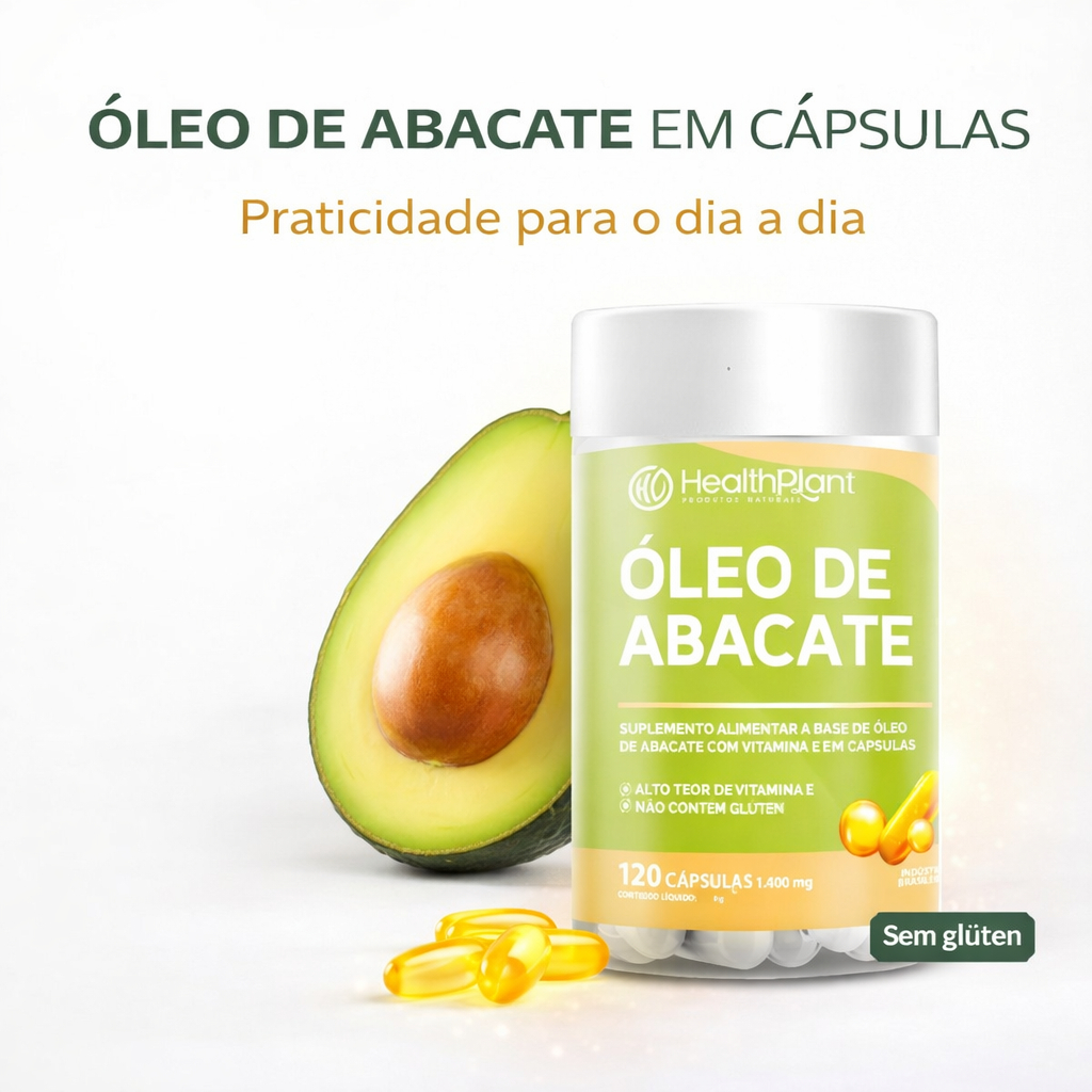 Óleo De Abacate 1400mg 120 Cápsulas Com Vitamina E 100% Puro em Oferta na Shopee