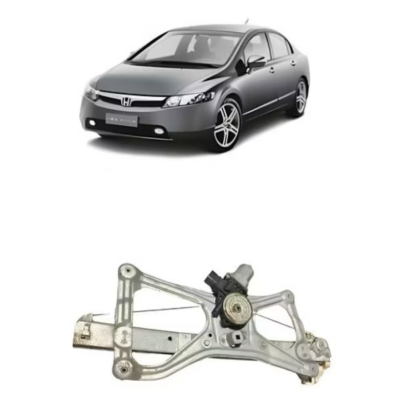 máquina de vidro da porta dianteira direita Honda New civic G8 2007 a 2011 original