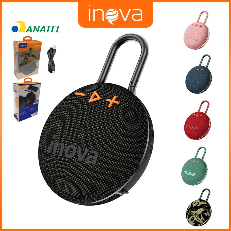 INOVA Caixa De Som Bluetooth Tws Grave Potente Portátil Grave Potente Com Radio a prova d' água