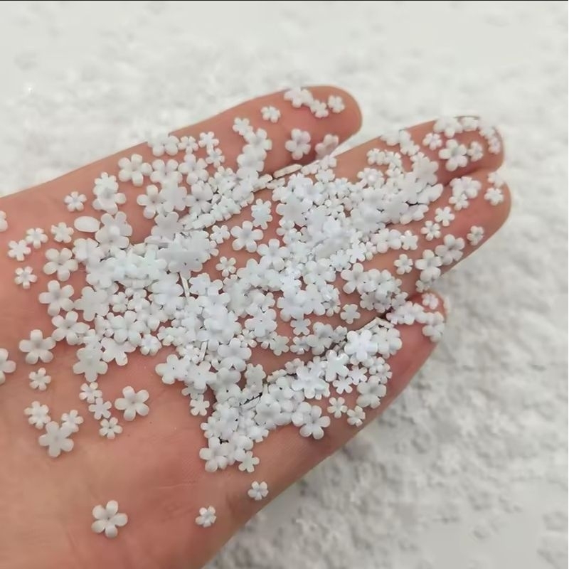 500 Flor de Pétalas Jasmim 3,5mm Nailart/artesanato