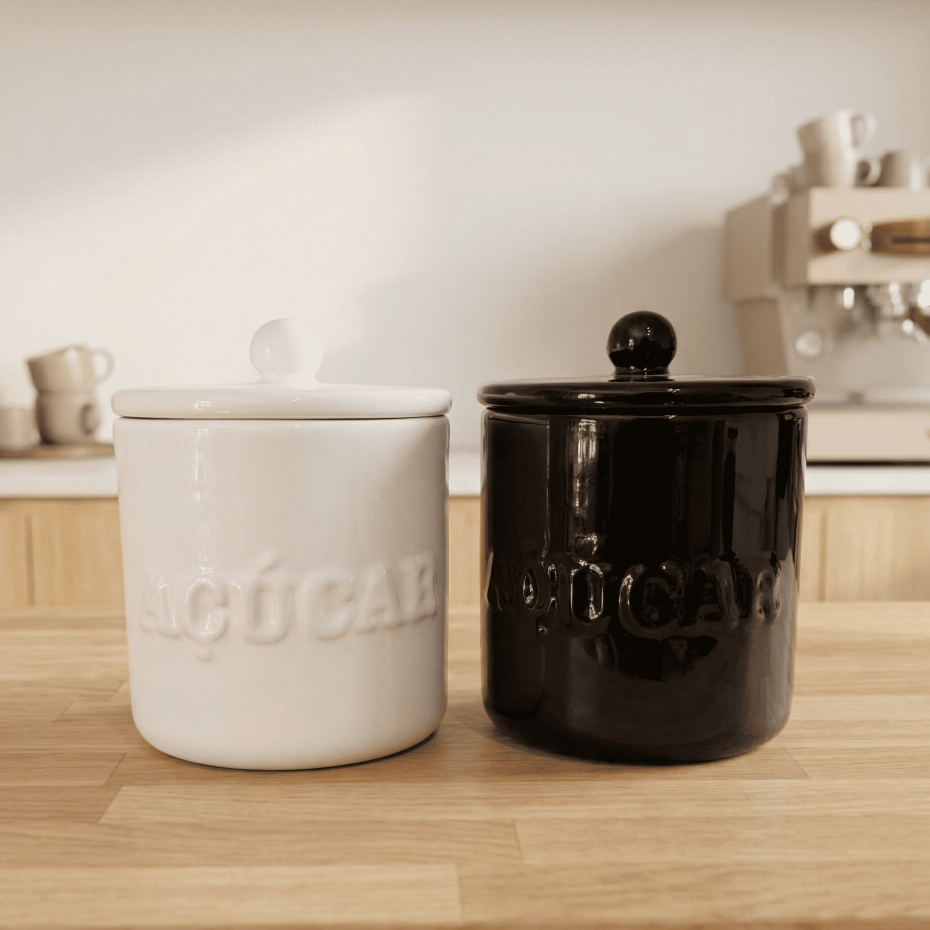 Lançamento – Pote de Cerâmica Porta Açúcar Premium com Tampa